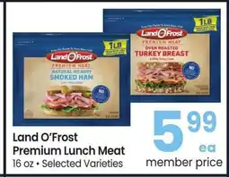 Albertsons Land O'Frost Premium Lunch Meat - 16 oz • Selected Varieties offer