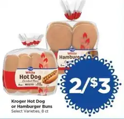 Food 4 Less Kroger Hot Dog or Hamburger Buns offer