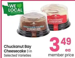 Albertsons Chuckanut Bay Cheesecake - 3 in Selected Varieties offer