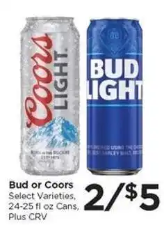 Food 4 Less Bud or Coors offer
