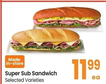 Albertsons Super Sub Sandwich - Selected Varieties offer