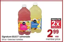 Albertsons Signature SELECT Lemonade - 64 oz • Selected Varieties offer