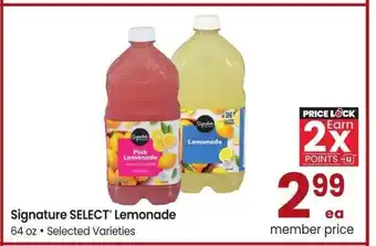 Albertsons Signature SELECT Lemonade - 64 oz • Selected Varieties offer