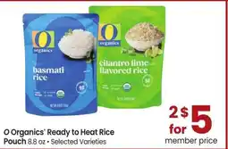 Albertsons O Organics Ready to Heat Rice Pouch - 8.8 oz • Selected Varieties offer