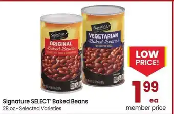 Albertsons Signature SELECT Baked Beans - 28 oz • Selected Varieties offer