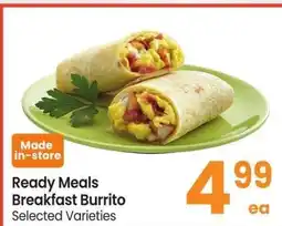Albertsons Ready Meals Breakfast Burrito - Selected Varieties Made in-store offer