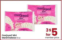 Albertsons Overjoyed Mini Marshmallows - 10 oz offer