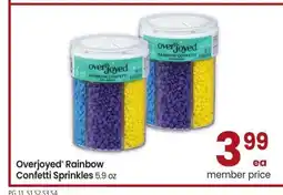 Albertsons Overjoyed Rainbow Confetti Sprinkles - 5.9 oz offer