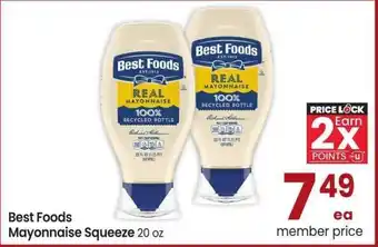Albertsons Best Foods Mayonnaise Squeeze - 20 oz offer
