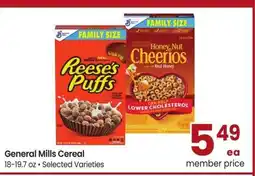 Albertsons General Mills Cereal - 18-19.7 oz • Selected Varieties offer