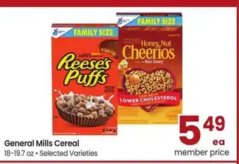 Albertsons General Mills Cereal - 18-19.7 oz • Selected Varieties offer