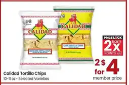 Albertsons Calidad Tortilla Chips - 10-11 oz • Selected Varieties offer