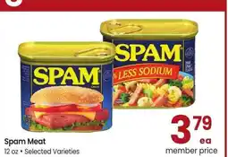 Albertsons Spam Meat - 12 oz • Selected Varieties offer