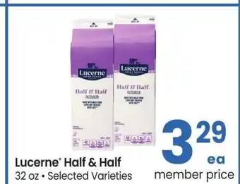 Albertsons Lucerne Half & Half - 32 oz • Selected Varieties offer