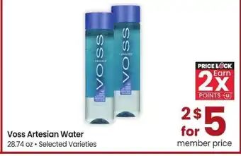 Albertsons Voss Artesian Water - 28.74 oz • Selected Varieties offer