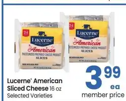 Albertsons Lucerne American Sliced Cheese - 16 oz Selected Varieties offer