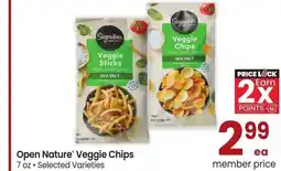 Albertsons Open Nature Veggie Chips - 7 oz • Selected Varieties offer