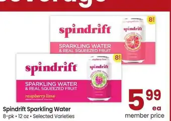 Albertsons Spindrift Sparkling Water - 8 - pk • 12 oz • Selected Varieties offer