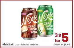 Albertsons Nixie Soda - 12 oz • Selected Varieties offer