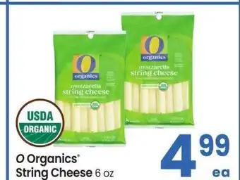 Albertsons O Organics String Cheese - 6 oz offer