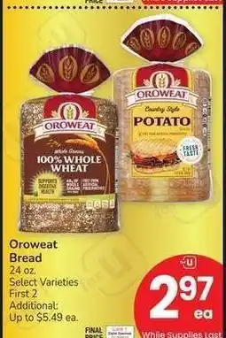 Albertsons Oroweat Bread - 24 oz. Select Varieties offer