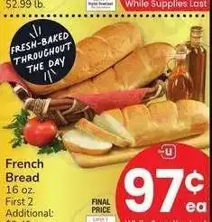 Albertsons FRENCH BREAD - 16 oz offer