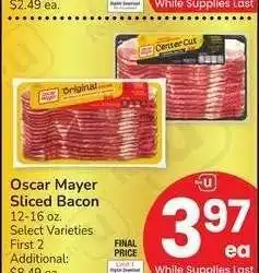 Albertsons Oscar Mayer Sliced Bacon - 12-16 oz. Select Varieties offer