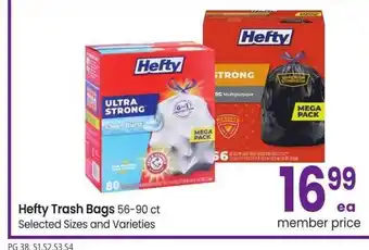 Albertsons Hefty Trash Bags - 56-90 ct Selected Sizes and Varieties offer