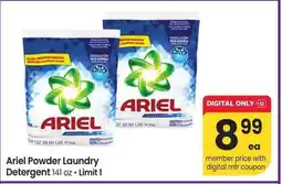 Albertsons Ariel Powder Laundry Detergent - 141 oz offer
