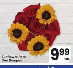 Albertsons Sunflower Rose Duo Bouquet offer