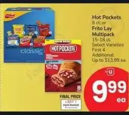 Albertsons Hot Pockets 8 ct. or Frito Lay Multipack 15-18 ct. - Select Varieties offer