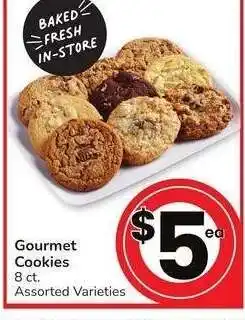Albertsons Gourmet Cookies - 8 ct. Assorted Varieties offer