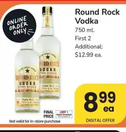 Albertsons Round Rock Vodka - 750 ml offer