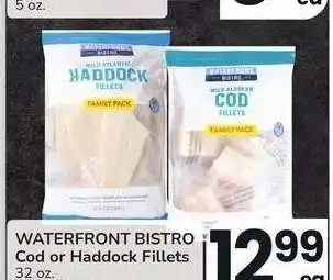 Albertsons WATERFRONT BISTRO Cod or Haddock Fillets - 32 oz. Value Pack, Frozen offer