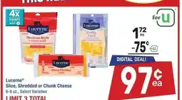 Albertsons Lucerne Slice, Shredded or Chunk Cheese - 6-8 oz., Select Varieties offer