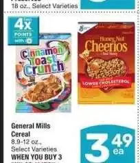 Albertsons General Mills Cereal - 8.9-12 oz., Select Varieties MIX OR MATCH offer