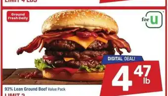 Albertsons 93% Lean Ground Beef - Value Pack offer