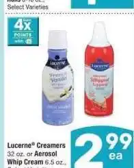 Albertsons Lucerne Creamers 32 oz. or Aerosol Whip Cream 6.5 oz. - Select Varieties offer