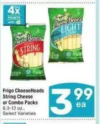 Albertsons Frigo CheeseHeads String Cheese or Combo Packs - 6.3-12 oz., Select Varieties offer
