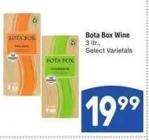 Albertsons Bota Box Wine - 3 ltr., Select Varietals offer