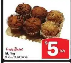 Albertsons MUFFINS - 6 ct., All Varieties Fresh Baked offer