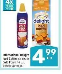 Albertsons International Delight Iced Coffee 64 oz. or Cold Foam 14 oz. - Select Varieties offer