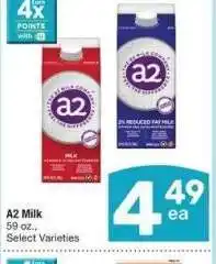 Albertsons a2 Milk - 59 oz., Select Varieties offer