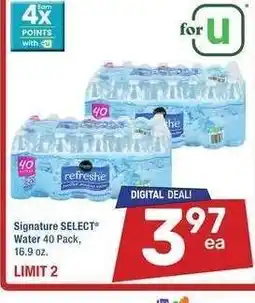 Albertsons Signature SELECT Water - 40 Pack, 16.9 oz offer