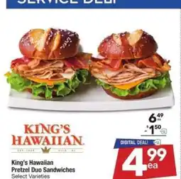 Albertsons King's Hawaiian Pretzel Duo Sandwiches - Select Varieties offer