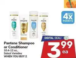 Albertsons Pantene Shampoo or Conditioner - 10.4-12 oz., Select Varieties offer