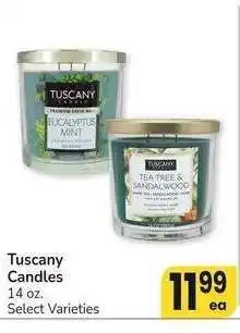 Albertsons Tuscany Candles - 14 oz. Select Varieties offer