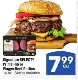 Albertsons Signature SELECT Prime Rib or Wagyu Beef Patties - 16 oz., Select Varieties offer