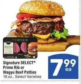 Albertsons Signature SELECT Prime Rib or Wagyu Beef Patties - 16 oz., Select Varieties offer