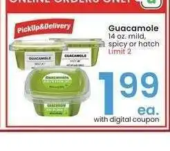 Albertsons Guacamole - 14 oz. mild, spicy or hatch offer
